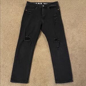 Women’s Black Distressed Jeans